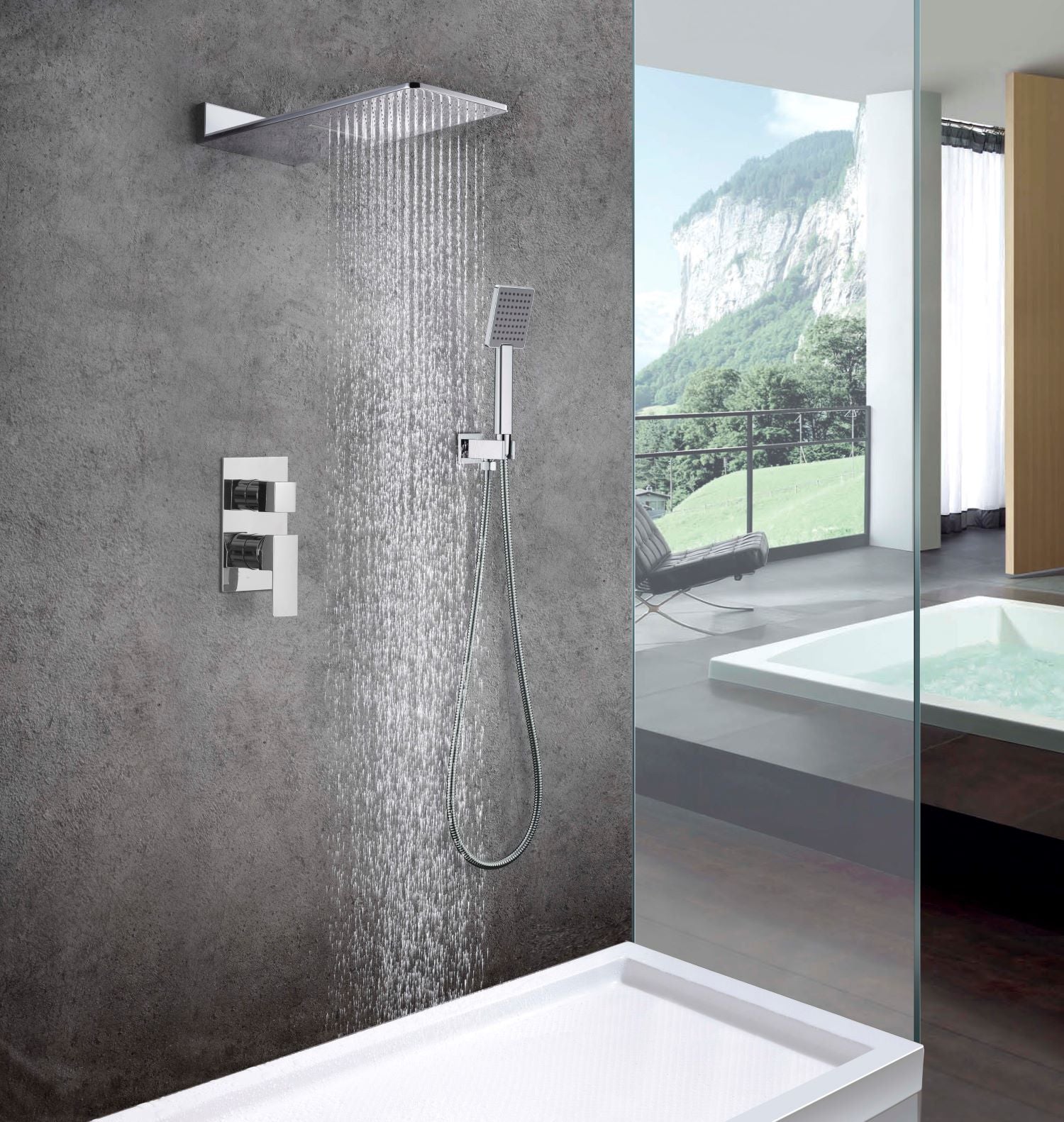 Concealed Shower Mixer in Chrome – Active Home Centre